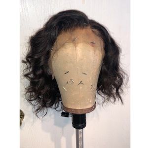 Wavy bob lace frontal wig